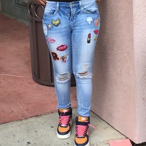 💕Stickers jeans💙